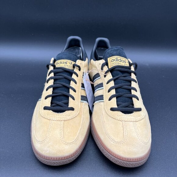 Adidas Handball Spezial Low Suede Oat Tan Black Mens Size 10 New Sneakers IF9014 - Picture 3 of 6